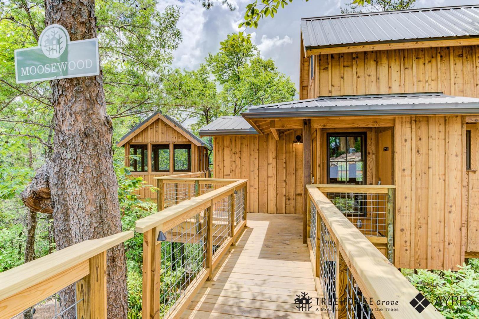 蓋特林堡The Moosewood In Treehouse Grove At Norton Creek别墅 外观 照片