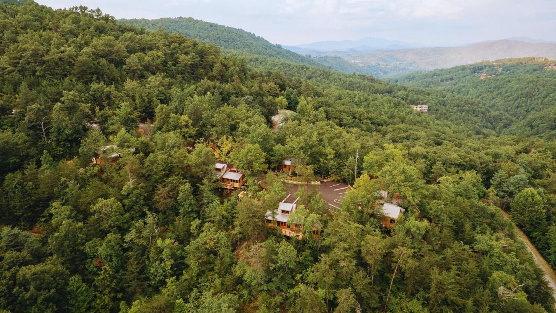 蓋特林堡The Moosewood In Treehouse Grove At Norton Creek别墅 外观 照片