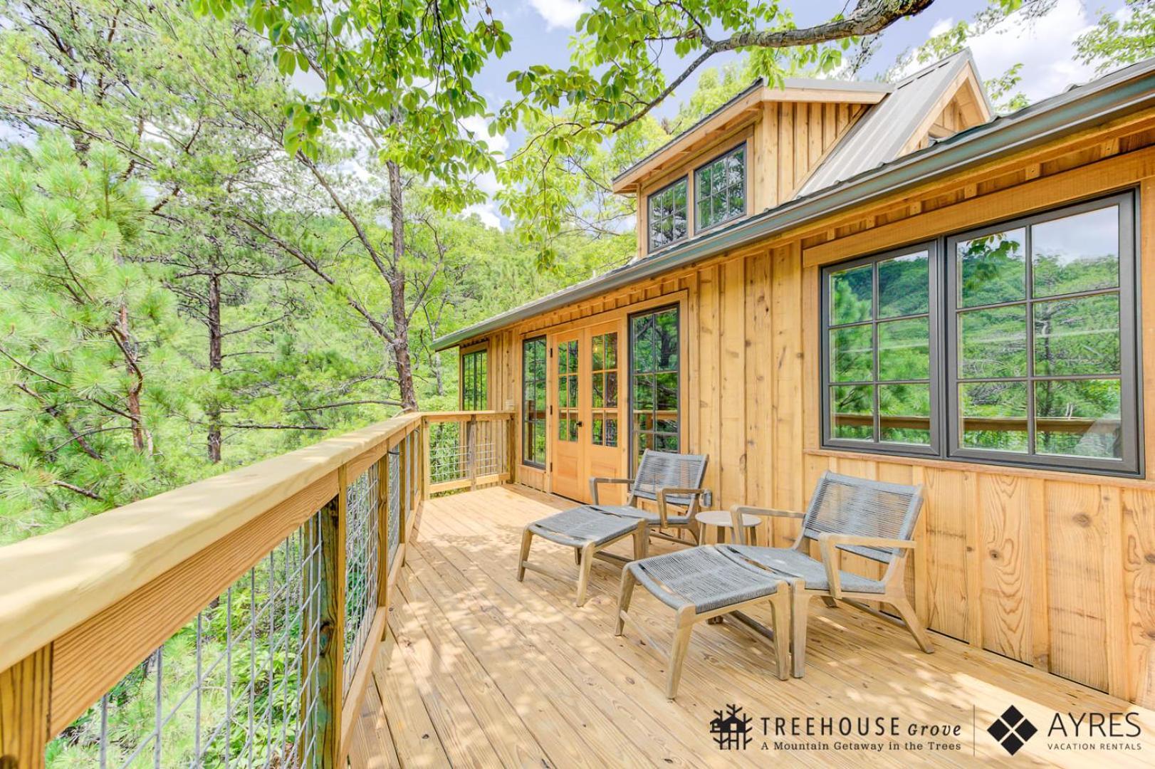 蓋特林堡The Moosewood In Treehouse Grove At Norton Creek别墅 外观 照片