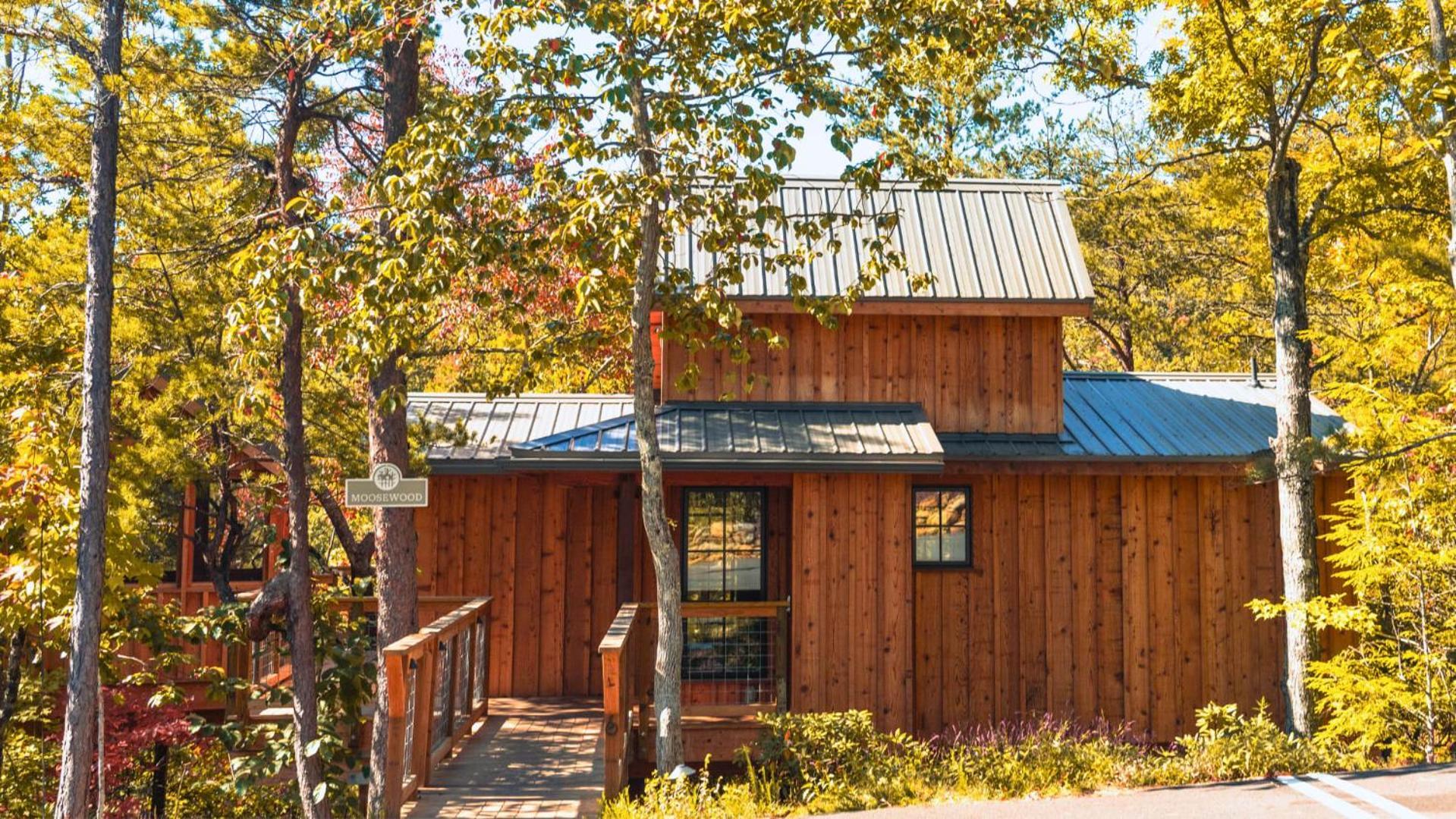 蓋特林堡The Moosewood In Treehouse Grove At Norton Creek别墅 外观 照片